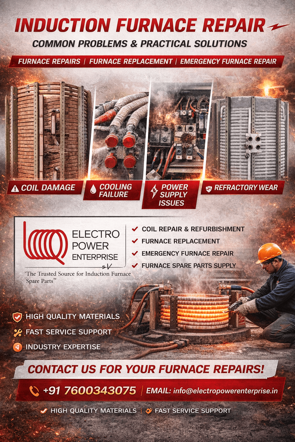 7 Common Induction Furnace Problems & Repair Solutions
