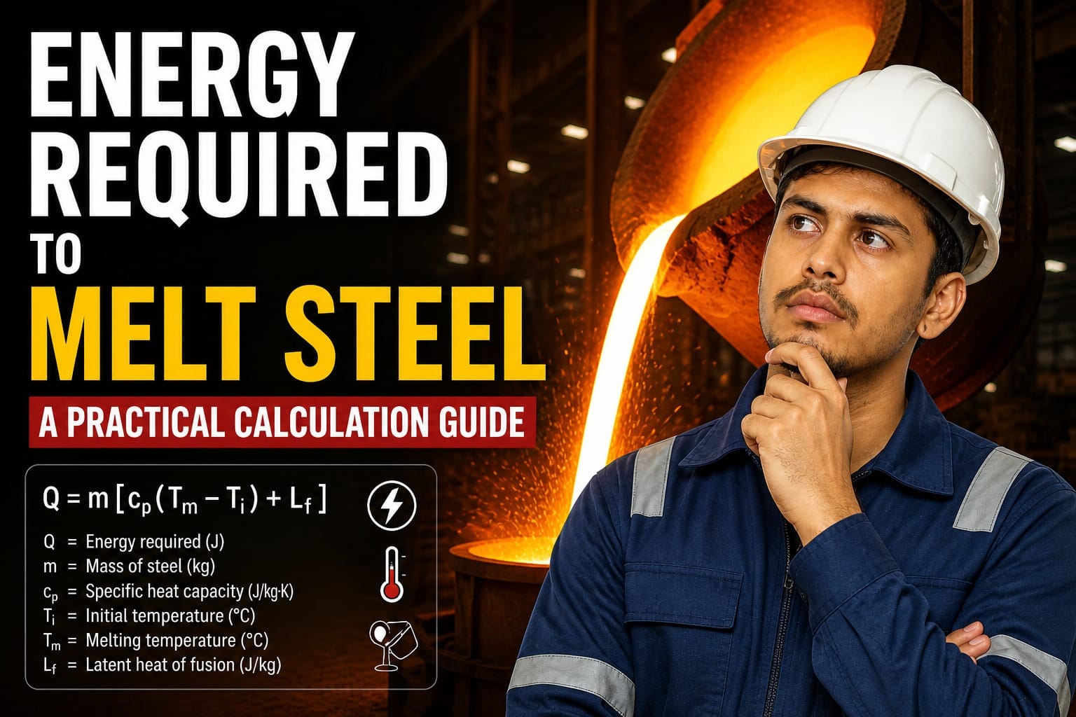 Energy Required to Melt Steel: Complete Guide for Induction Furnace Efficiency, Power Consumption & Spare Parts